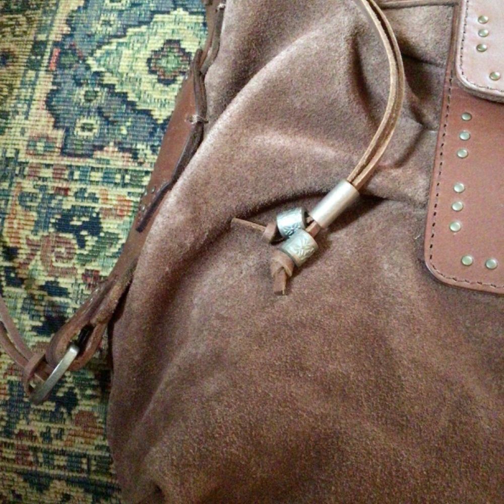 FP We The Free Silvie Studded Sling Bag in Cognac NWT - Picture 9 of 11